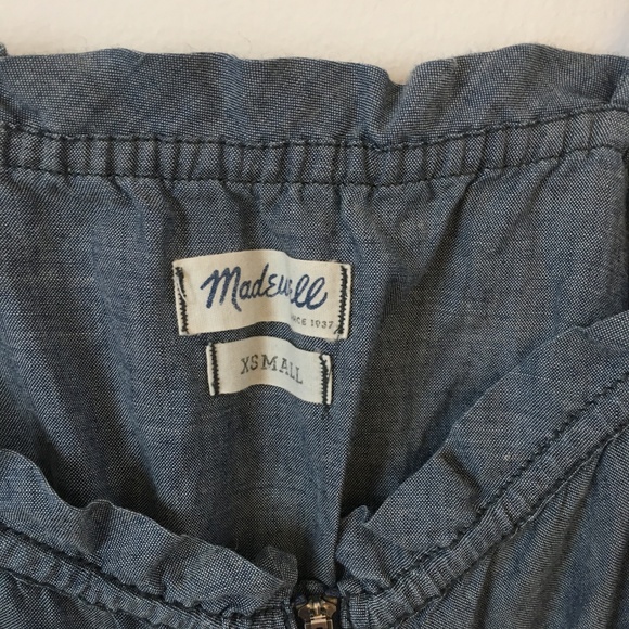 Madewell chambray strappy romper - Picture 5 of 5
